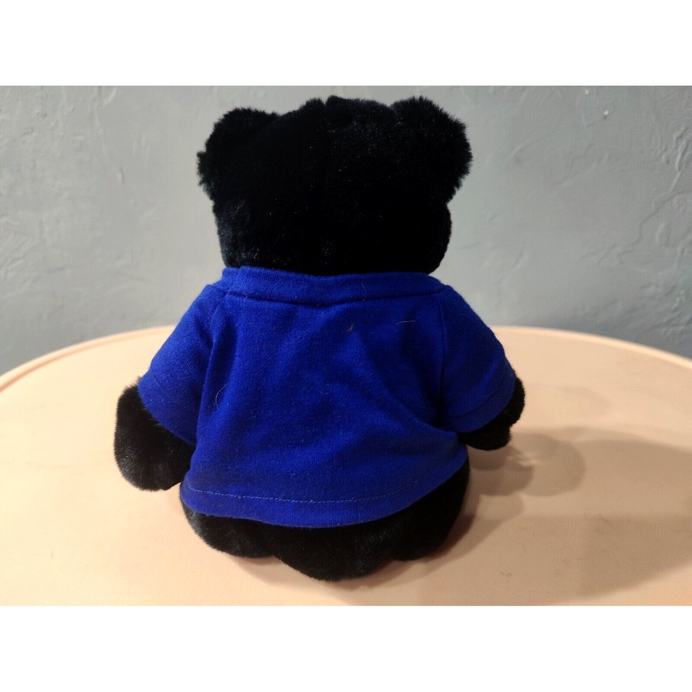 Velvets by Greek Jet Black Brown Nose‎ Plush Teddy Bear 670402 Very Soft - Picture 2 of 9